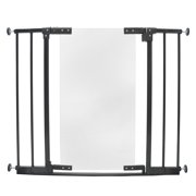 Toddleroo by North States StepSafe Clear Walk-Thru Gate for Toddlers and Babies, Graphite