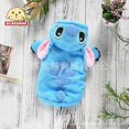 thumbnail image 3 of Stitch Coat Jacket Pet Dog Clothes Velvet Clothing Dogs Super Small Cute Chihuahua Thicken Autumn Winter Blue Boy Mascotas ShopWise Round, 3 of 7