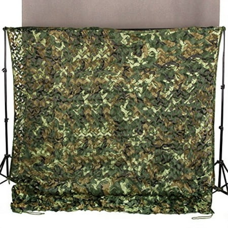 Ginsco 6 5ft X 10ft 2mx3m Woodland Camouflage Netting Desert Camo Net For Camping Military Hunting Shooting Blind Watching Hide Party Decorations