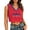 153#Red, variant on 2026 Cropped Tank Top Soccer Fans Brazil Jersey Sleeveless V-Neck Sport Tee Summer