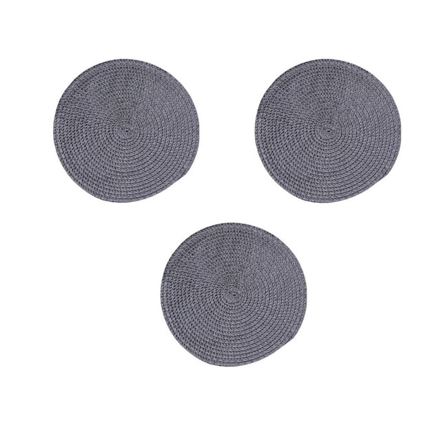 Dvkptbk Placemats Woven Table Mat Place Mat Household and Oil-Proof Pad Heat Insulation Pad Kitchen Gadgets