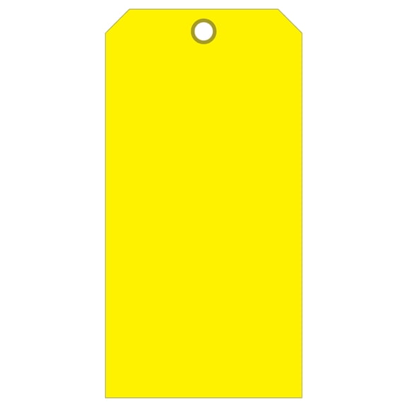 2 x 4 Yellow Plastic Waterproof tags 100 per pack