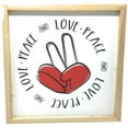 thumbnail image 4 of Wooden Love Peace Finger Sign Decorative Wall Art, 4 of 4