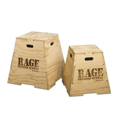 Rage Fitness Wooden Puzzle Plyo Box - 24 inch - Walmart.com