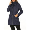 thumbnail image 1 of Bangus Veste de Pluie Longue à Capuche pour Femmes Imperméable Coupe-Vent, 1 of 5