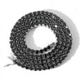 thumbnail image 3 of Black Spinel Round Tennis Necklace,Yellow Gold Black Spinel Tennis Necklace,Black Color Necklace,Silver Crystal Dainty Necklace For Her, 3 of 3