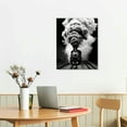 thumbnail image 2 of JEUXUS Black and White Canvas Wall Art Print Steam Train Roaming on The Tracks Smokey Train Scenery Poster Decorative Painting for Living Room, Bedroom, Office, 2 of 4