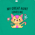 thumbnail image 4 of Inktastic My Great Aunt Loves Me with Cute Kitten and Flowers Boys or Girls Baby T-Shirt, 4 of 5