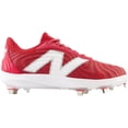 thumbnail image 2 of New Balance Mens FuelCell 4040v7 Low Metal Baseball Cleat - Discontinued Options Red/White 13, 2 of 6
