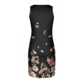 thumbnail image 5 of asdoklhq Plus Clearance Dresses for Women,Womens 2025 Summer Dresses Casual Women's Casual Summer Tank Sleeveless Knee Length Pleated Sun Dresses with Poket Print Dress, 5 of 5