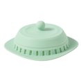 thumbnail image 1 of Fregadero Tapón de pelo Silicona 2 en 1 Lavabo Colador de bañera Baño Cocina Piso Alcantarillado Cubierta de desagüe, Verde claro Scienceny HA005083-01, 1 of 6
