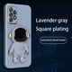 thumbnail image 1 of Funda con soporte plegable de astronauta para Samsung Galaxy S23 S22 S21 S20 S10 Plus Ultra A54 A52 A72 A12 A32 4G 5G cubierta con soporte chapado qiuyongmign unisex, 1 of 2