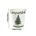 thumbnail image 3 of Vajilla para fiesta temática navideña, paquete de 16, árbol de Navidad, suministros desechables para fiesta de cumpleaños, 3 of 5