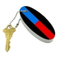 thumbnail image 2 of Thin Blue Red Line Firefighter Police Emergency Response Floating Foam Keychain Fishing Boat Buoy Key Float, 2 of 3