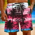 thumbnail image 1 of Puntoco Pantalones Cortos Con Estampado Hawaiano Para Hombre, Pantalones Cortos Con Bolsillo Y Cordón, Color L, 1 of 9