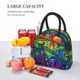 thumbnail image 5 of Yiaed Pride Rainbow Print Lunch Bag Adult Insulated Lunch Box, Leakproof Cooler Food Lunch Containers Reusable High Capacity Lunch Tote Bags-One Size, 5 of 6