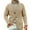 Beige, variant on Men Knitted Cardigan Shawl Collar Button Down Long Sleeve Chunky Sweater Casual Warm Outerwear with Pockets Coffee S