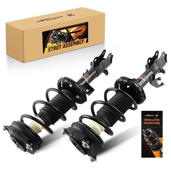 maXpeedingrods Front Struts for Nissan Versa 2007-2012, Struts Shock Absorber Assembly with Coil Spring, 2Pcs Front Left & Right Side Struts Replace 172351 172352 SR4127 SR4126