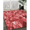 thumbnail image 3 of Ahgly Company Machine Washable Indoor Rectangle Transitional Red Area Rugs, 2' x 4', 3 of 7