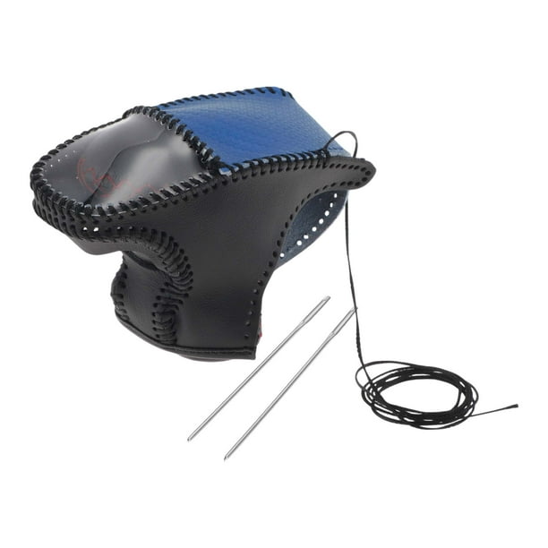 Cubierta de Pomo de Cambio Antideslizante Unique Bargains para Dodge Charger Challenger 2015-2023 Negro Azul Cuero Sintético