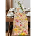 thumbnail image 4 of Spring Flowers Oil Painting Abstract Table Runner Wedding Decor Table Runner Holiday Dining Table Decor Linen Tablecloth, 4 of 6