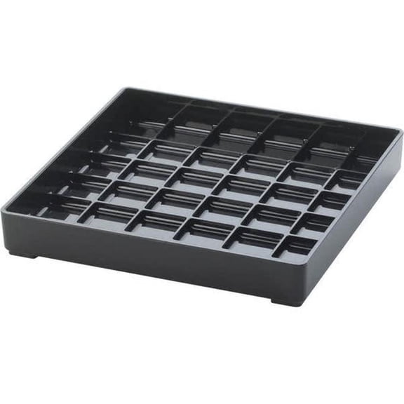 Cal-Mil 681-6-13 Classic 6" Black Square Drip Tray