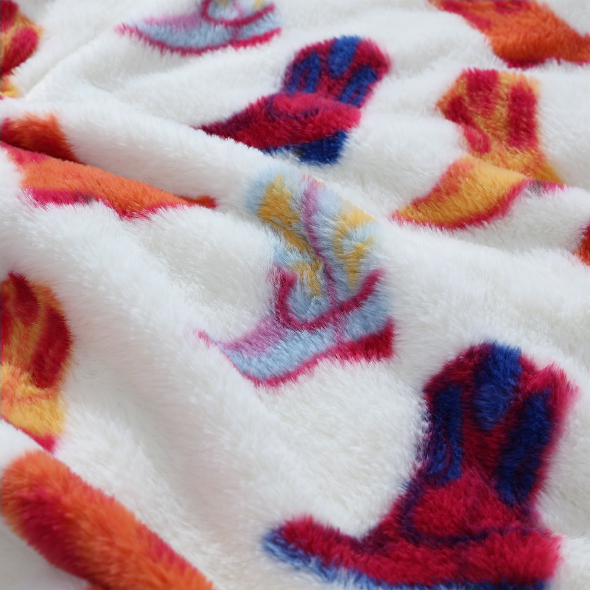 Urban Shop 50" x 60" Cowboy Western Faux Fur Throw for Teens and Young Adults