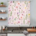 thumbnail image 5 of Pink Spring Floral Sheer Curtains 63 Inches Long, Flowers Botanical Elegant Pastoral Light Filering Curtains, Breathable Simi Curtain Privacy Drapes for Living Room Bedroom Window Treatment, 5 of 9