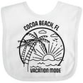 thumbnail image 3 of Inktastic Summer Vacation Mode Cocoa Beach Florida Boys or Girls Baby Bib, 3 of 4