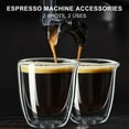 thumbnail image 2 of PARACITY Espresso Shot Glass Set of 2, Double-Walled Anti-Scald Espresso Cup with Spout, High Borosilicate Glass Coffee Cup 2.7oz, 2 of 7