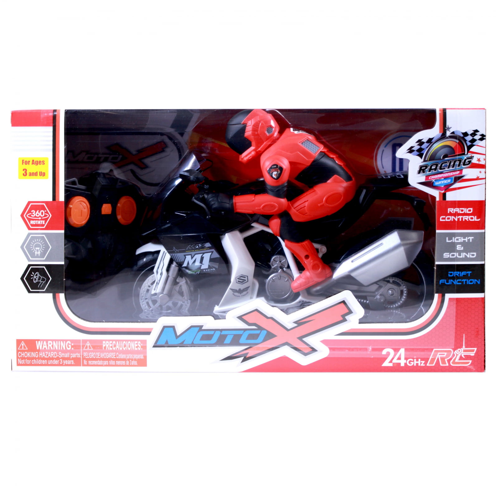 TychoTyke RC Motorcycle with Light and Sound Orange 
