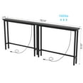 thumbnail image 2 of UBesGoo 78in Console Table with Outlet Entryway Table Long Narrow Sofa Table TV Stand, Black, 2 of 7