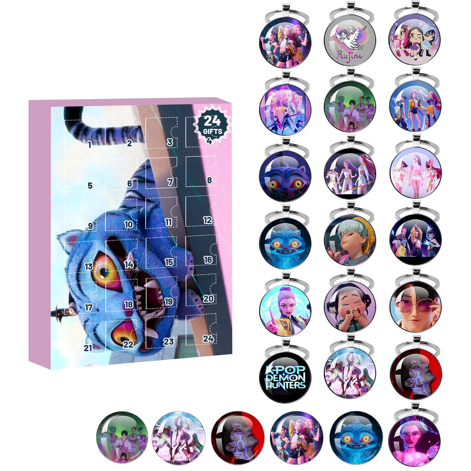 Kpop Demon Hunters Advent Calendar,2025 Countdown Calendar with 24