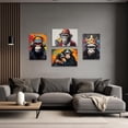 thumbnail image 5 of ZHONGYUTONG Monkey Canvas Wall Art Abstract Animal Picture Prints Watercolor Monkey Poster for Office Home Decor Framed (12.00" x 18.00"), 5 of 6