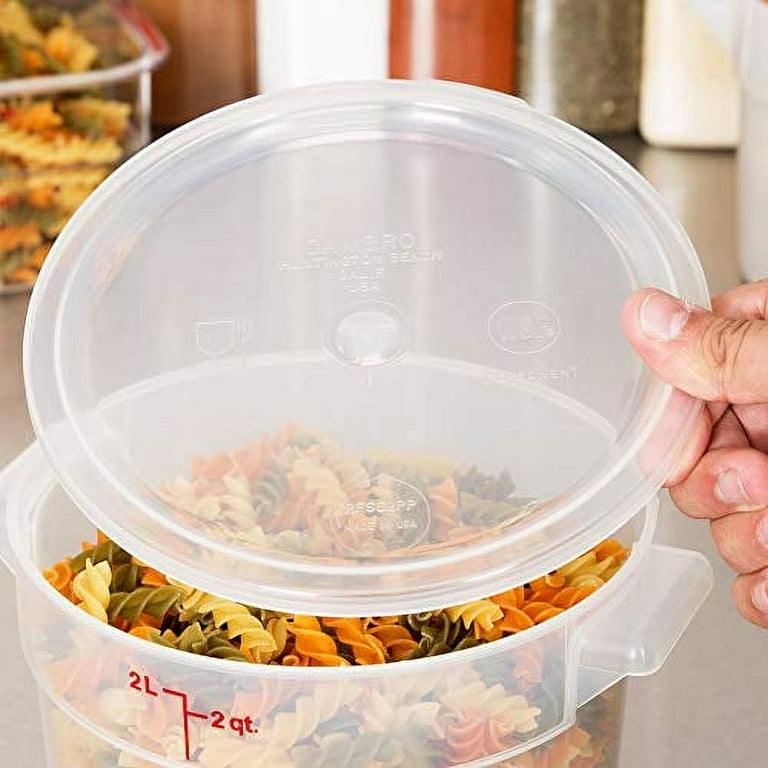 Cambro Square Translucent Food Storage Container with Lid (6 qt., 2 pk.)