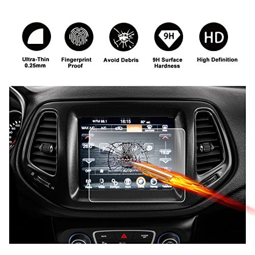 2017 2018 Jeep Compass Uconnect Touch Screen Car Display Navigation Screen Protector Ruiya Hd