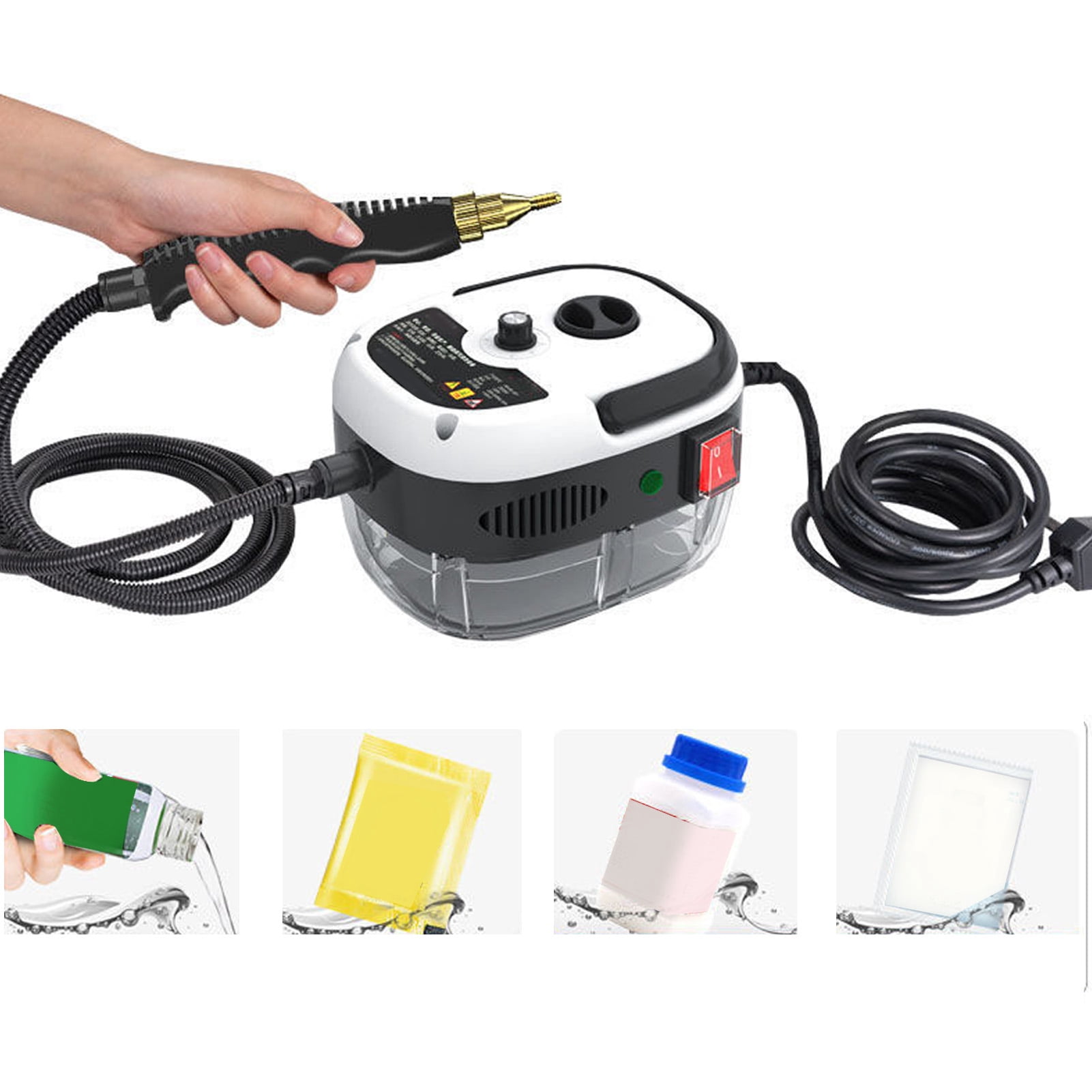 Nettoyeur à Vapeur Haute Pression, Nettoyeur à Vapeur Portatif 2500 W Machines de Nettoyage à Vapeur Nettoyeur à Vapeur Pressurisé Fidèle à Sa Promesse