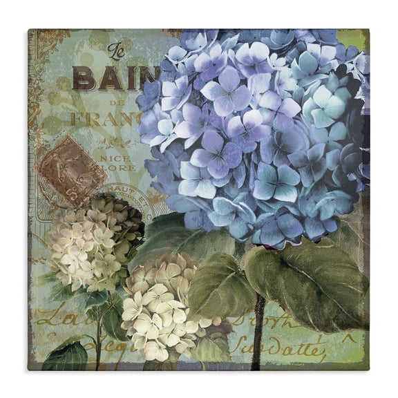 Stupell Industries Shabby Chic Colorful Hydrangeas with Antique French Backdrop Canvas Art, 30 x 30, by Art Licensing Studio