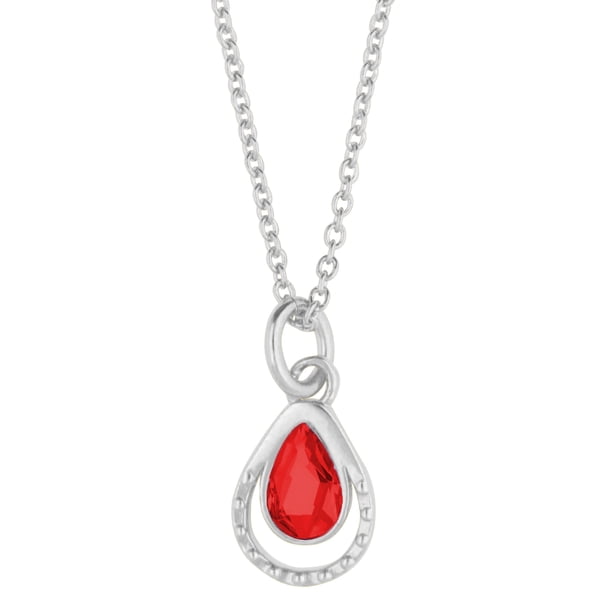 Collar para Mujer con Cristal Fino Swarovski Drop– Bañado en Rodio Collar Elegante y Brillante-Collares de Mujer de Moda- Joyería para Mujer de Moda- Regalo especial Ortiz Espinosa Temporada
