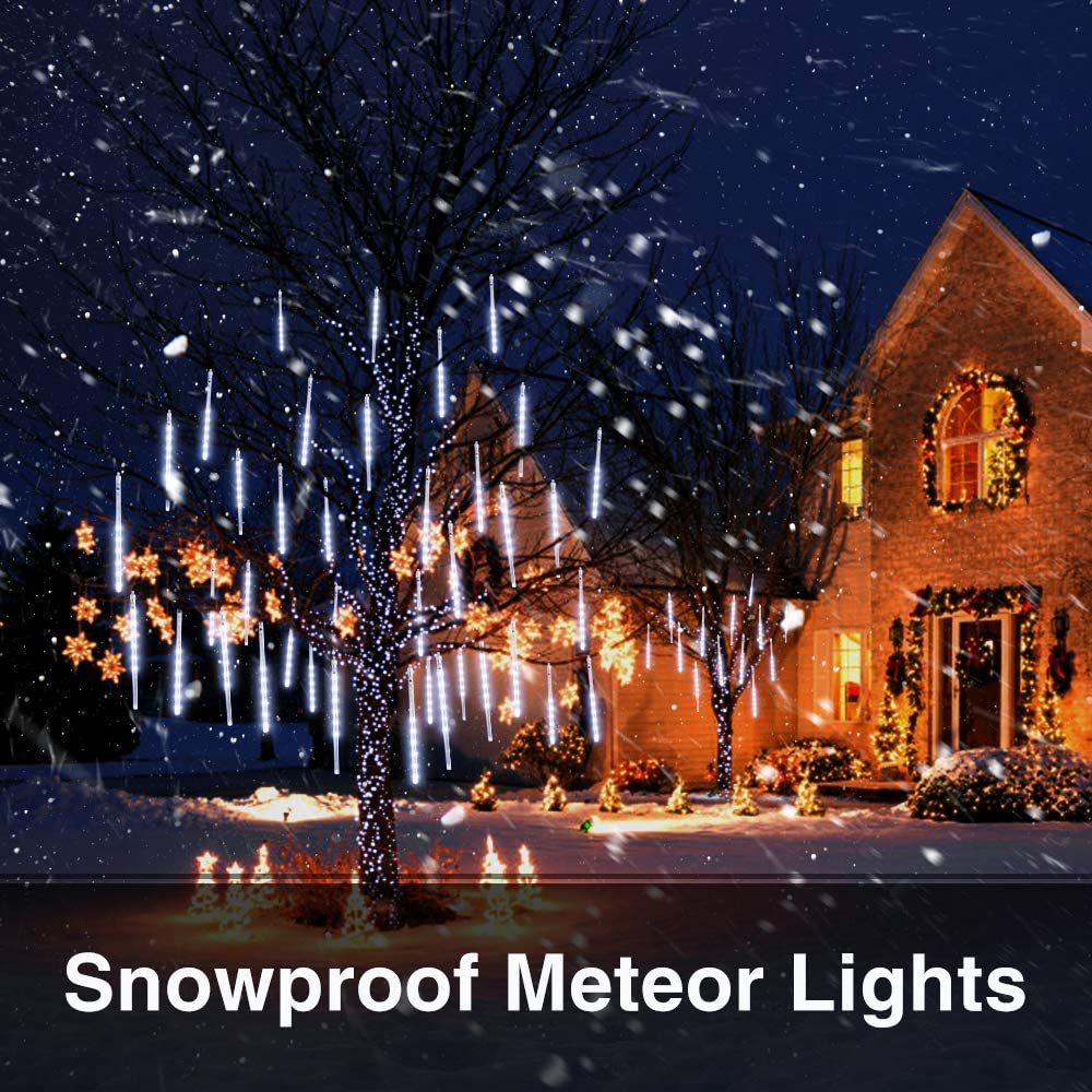 GLUAAE Meteor Shower Falling Rain Lights 360-LED photo 5