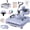 5-in-1 Lavender, variant on DKMOCO 15''x15'' Heat Press, 8-in-1 Digital Shirt Press Machine Heat Transfer Sublimation with 30oz Tumbler Press, Teflon-Coated Heat Plate, 360° Swing Away for Mugs Hat Plate Cap, Lavender