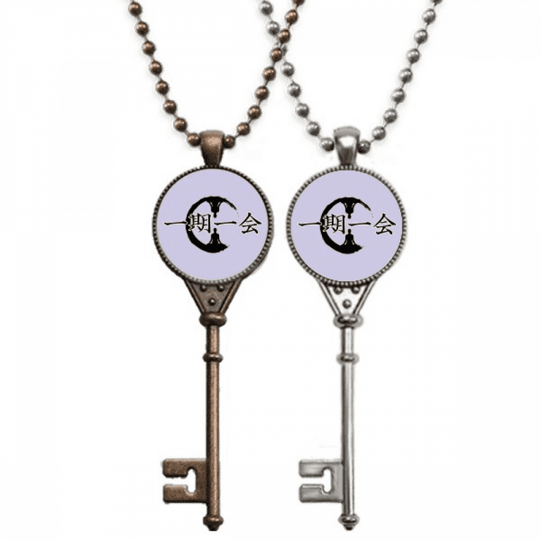 Cherish Meaning Fate Zen Art Deco Fashion Key Necklace Pendant
