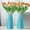 Dark Blue[2Pack], variant on Xhegex 2 Pack Vase for Flowers Plants, Plastic Vases for Modern Centerpieces, 6" H Ceramic Look Vase for Wedding Dinner Table Party Living Room Office Bedroom Decor