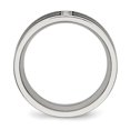 thumbnail image 2 of Stainless Steel Polished Black IP-plated w/CZ 8mm Band, 2 of 8