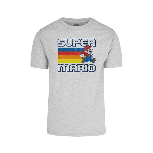 Playera Nintendo Fan Army Talla EG SM Vintage Gris