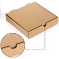 thumbnail image 3 of 40 Pack Kraft Mini Pizza Boxes, 7.2"×7.2"×1.7"Small Pizza Boxes, Grease-Resistant Corrugated Pizza Box, Take Out Food Containers Packing Boxes for Pizza Cake Cookies Party Favors, 3 of 6