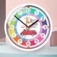thumbnail image 3 of Reloj Analógico de 10 "para Aprender ños Sin Hacer Tictac Decir La Hora Reloj de Enseñanza Decoración de Pared Aprendizaje ños Esc jirafa Fernando reloj de pared, 3 of 8