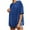 Blue-02, variant on Mittory Womens Oversized Tshirts Summer Casual Short Sleeve Crew Neck T Shirt Loose Fit Side Slit Tee Tops