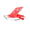 thumbnail image 2 of Soporte ajustable para computadora portátil Soporte portátil de plástico antideslizante Soporte de enfriamiento para computadora portátil con soporte para teléfono, rojo Methold EL4640-04B, 2 of 2