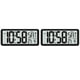 thumbnail image 1 of 2X Serie de Reloj de Pared Cuadrado, Reloj Despertador Digital Jumbo Grande de 13.8 Pulgadas, Pantalla LCD, Escritorio de Decoración de Oficina Exclusivo de MúLtiples Funciones, 1 of 5